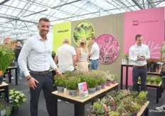 Martijn van Klaveren of VanLint and Hebe Center Holland. Hebe All Blooms is their first Hebe that they grow 100% peat free. Very interesting for the UK market. More varieties will follow soon, says Martijn.